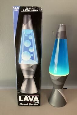 LAVA 14.5 Inch Geometric Monochrome Novelty Table Lamp Modern Decor Globe New